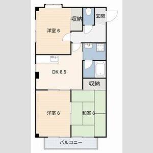 3DK 間取り図