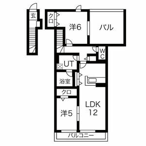 2LDK 間取り図