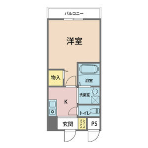 1K 間取り図