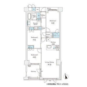 3LDK 間取り図