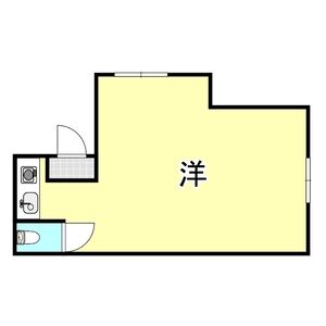 ワンルーム 間取り図