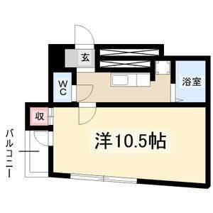 ワンルーム 間取り図