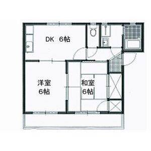 2DK 間取り図