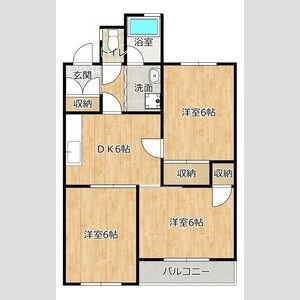 3DK 間取り図