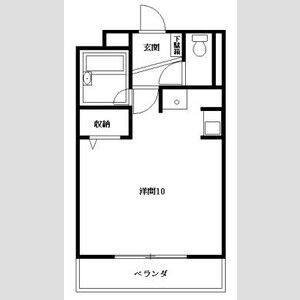 ワンルーム 間取り図