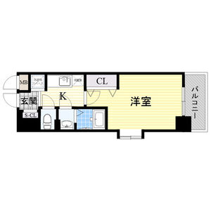1K 間取り図