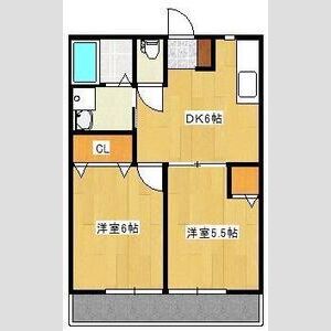 2DK 間取り図