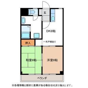 2DK 間取り図