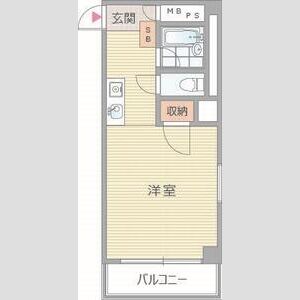 ワンルーム 間取り図