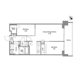 2LDK 間取り図
