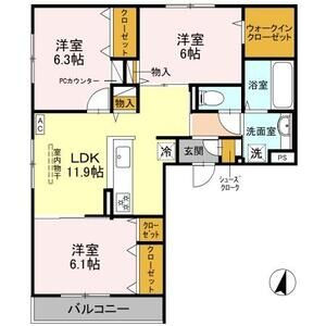3LDK 間取り図