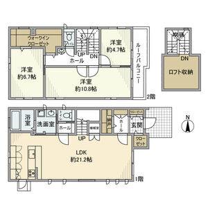 3LDK 間取り図