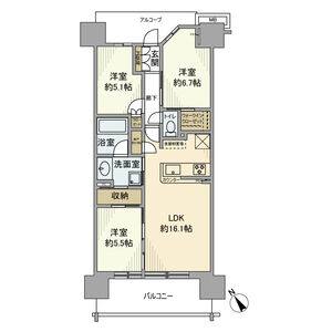 3LDK 間取り図