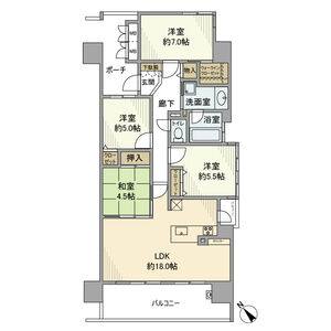 4LDK 間取り図