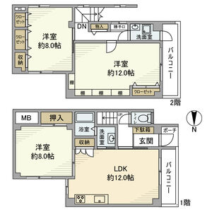 3LDK 間取り図