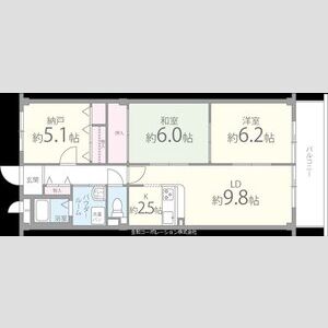 3LDK 間取り図