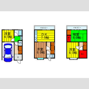 4DK 間取り図