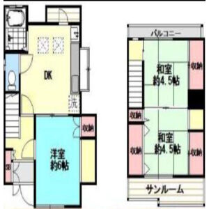 3DK 間取り図