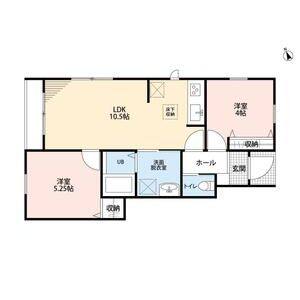 2LDK 間取り図