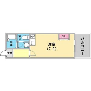 ワンルーム 間取り図