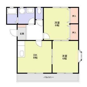 2DK 間取り図