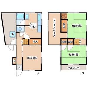 3DK 間取り図
