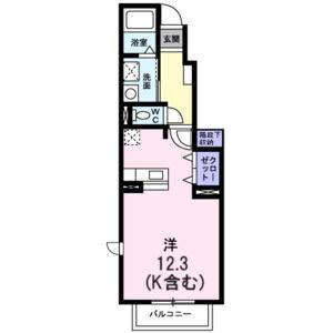 1K 間取り図