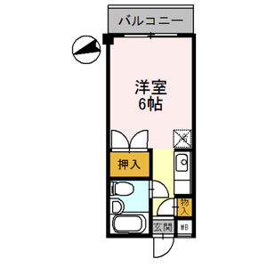 ワンルーム 間取り図