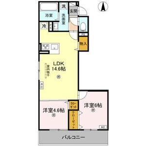 2LDK 間取り図