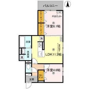 2LDK 間取り図