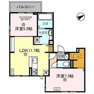 2LDK 間取り図
