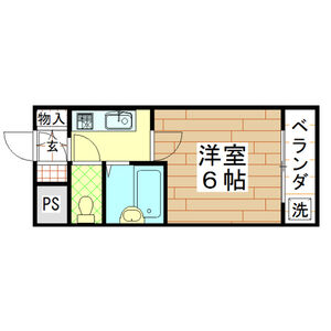 1K 間取り図