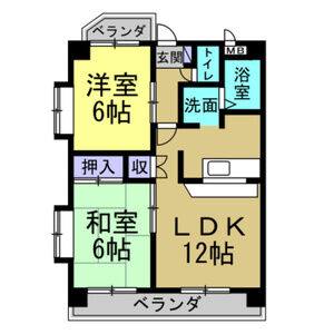 2LDK 間取り図