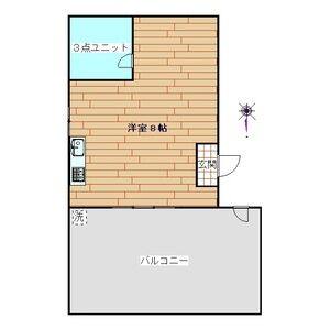 ワンルーム 間取り図