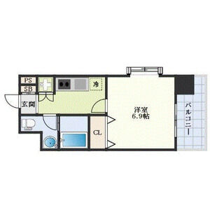 1K 間取り図