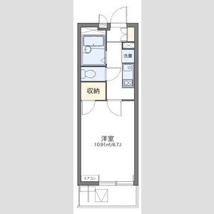1K 間取り図