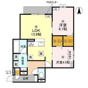 2LDK 間取り図
