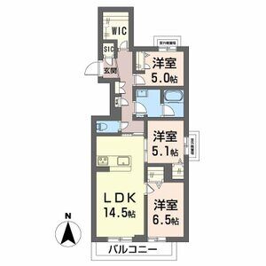 3LDK 間取り図