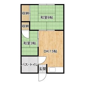 2DK 間取り図