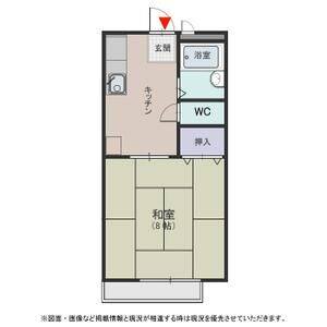 1DK 間取り図