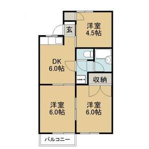 3DK 間取り図