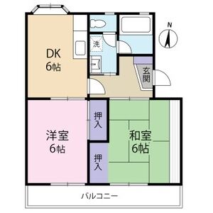2DK 間取り図