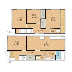 4LDK 間取り図