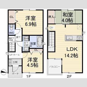 3LDK 間取り図