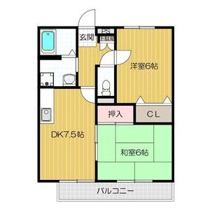 2DK 間取り図