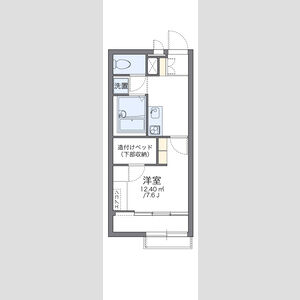 1K 間取り図