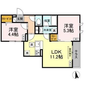 2LDK 間取り図
