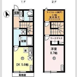 1DK 間取り図