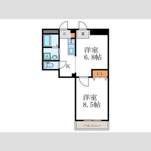 2K 間取り図