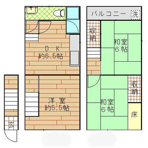 3DK 間取り図
